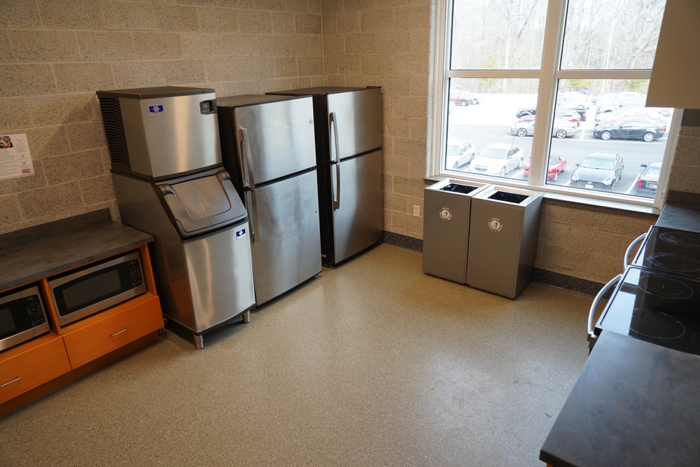 Kitchen area inside new Marine Corps Security Force Regiment (MCSFR) barracks onboard NWS Yorktown