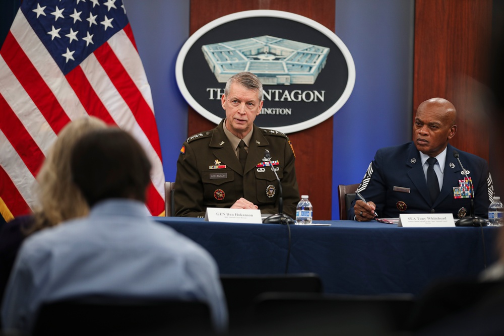 Hokanson, Whitehead, address Pentagon reporters