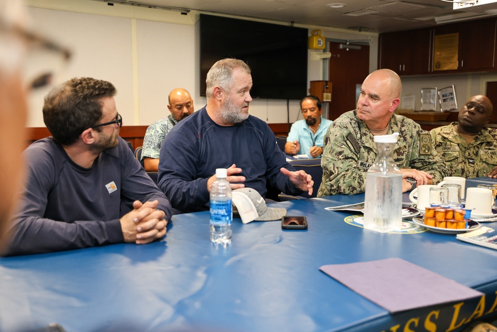 Vice Adm. Brendan McLane Visits USS Decatur and USS Lake Erie