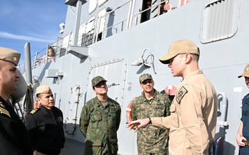 4th Fleet Partner Nation Liaison Officers Tour USS Thomas Hudner