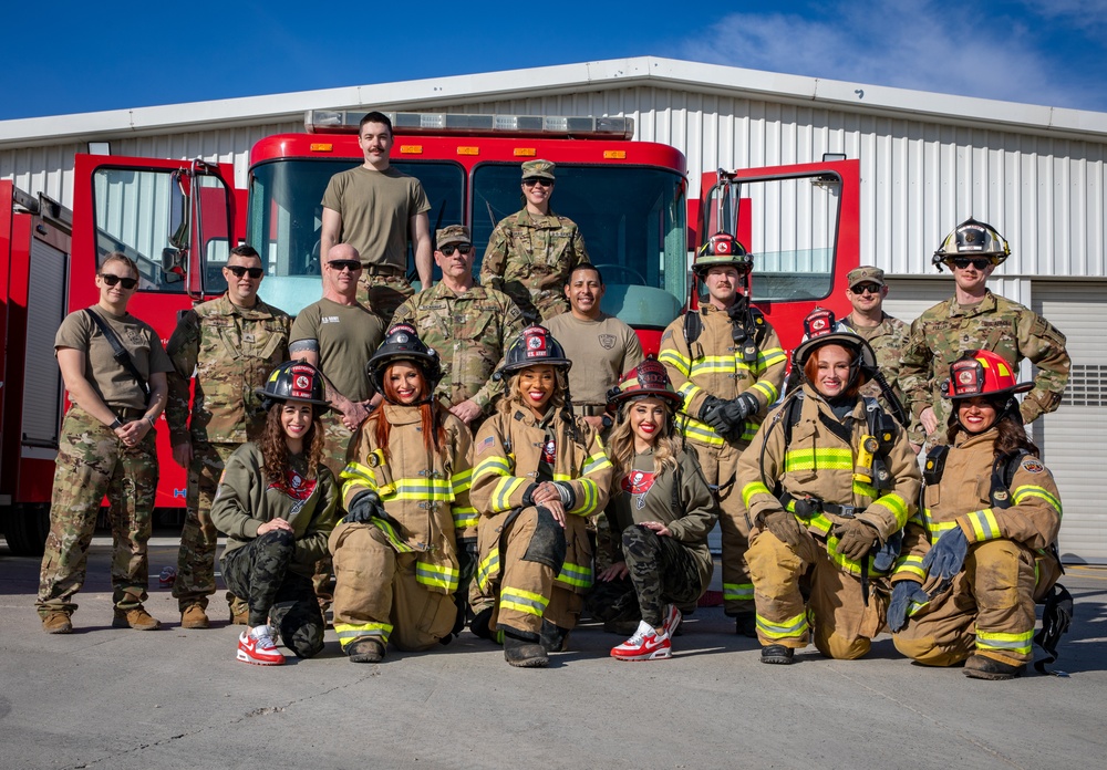 Tampa Bay Buccaneers Cheerleaders visit troops at Mihail Kogalniceanu Air Base