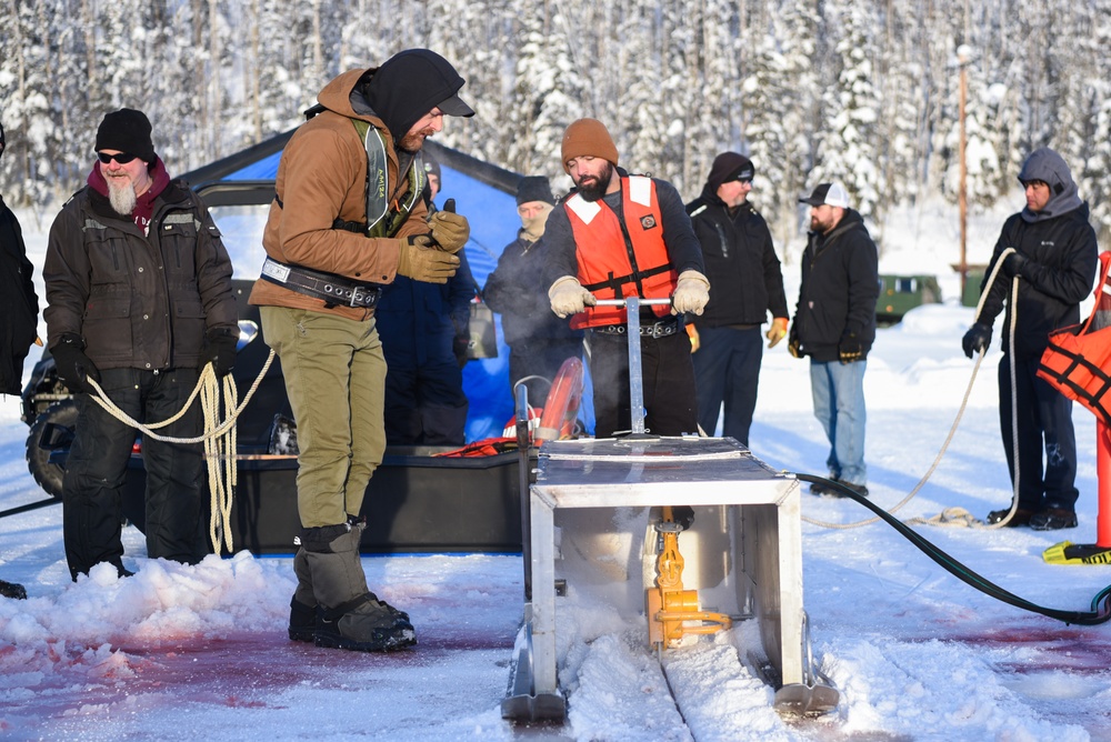 U.S. Coast Guard Sector Anchorage participates in joint oil-in-ice training