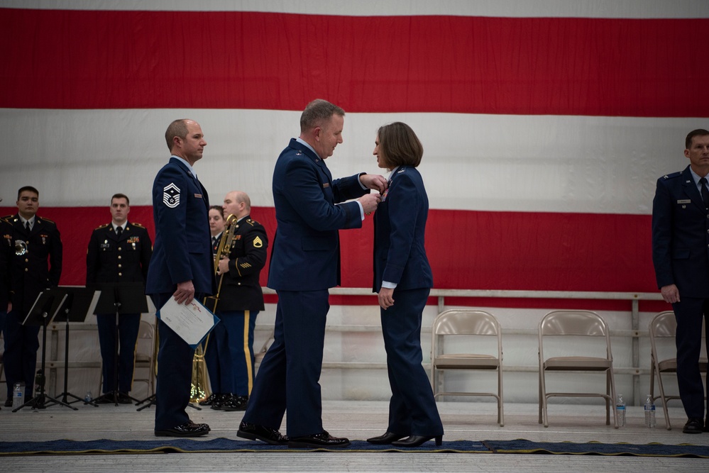 Merkel takes command of the 128th Air Refueling Wing