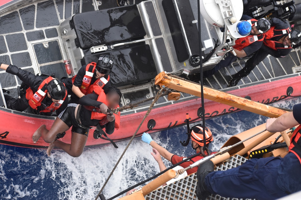 Coast Guard Cutter Dependable rescues 33 Haitians from sinking vessel off Haiti