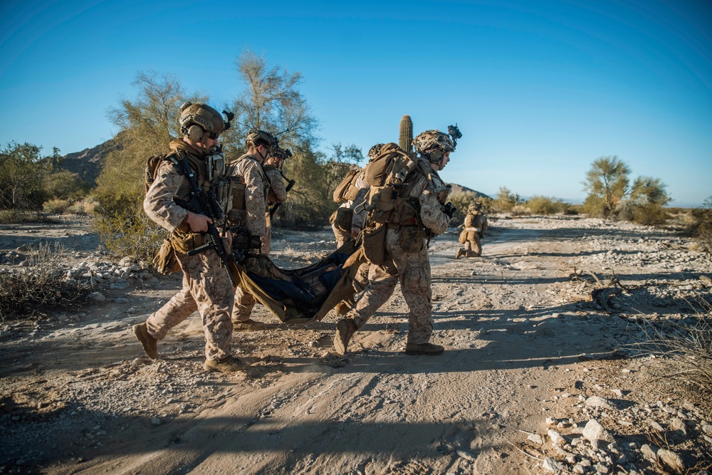 Bravo Company, BLT 1/5 Conducts TRAP Exercise