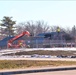 First day of framing for barracks project at Fort McCoy