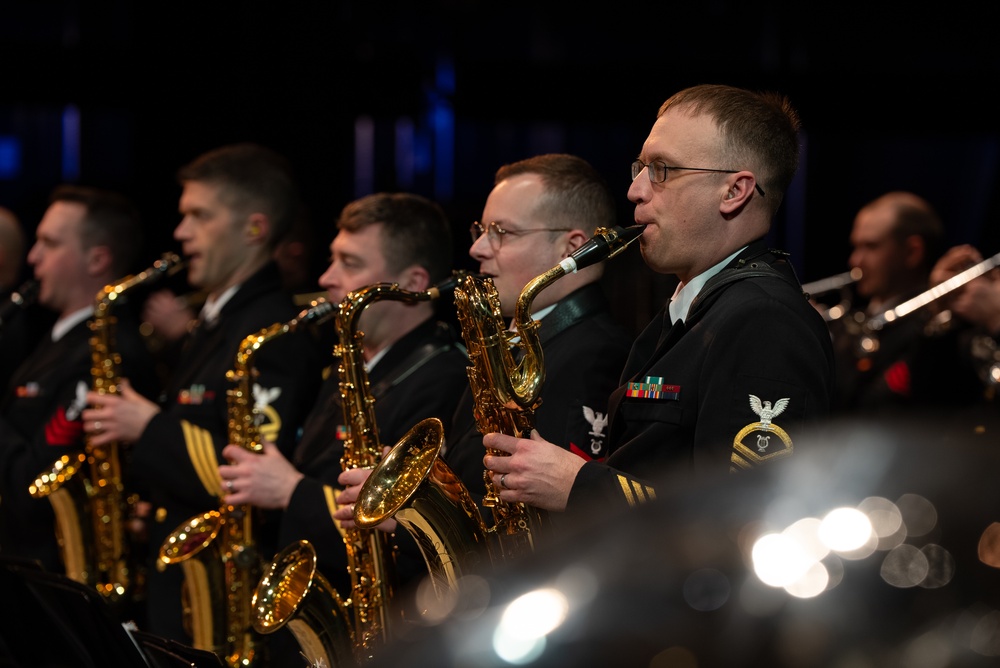 DVIDS Images United States Navy Band performs for students in