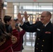 United States Navy Band performs for students in Burleson, Texas at Centennial High School