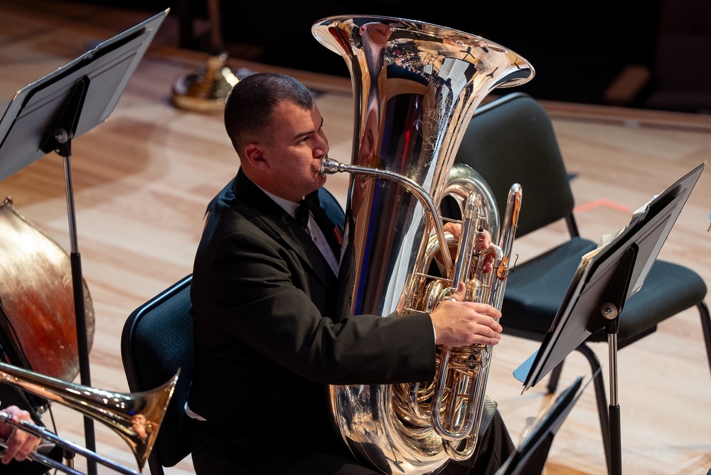 United States Navy Band performs at Arlington (TX) ISD Center for Visual and Performing Arts