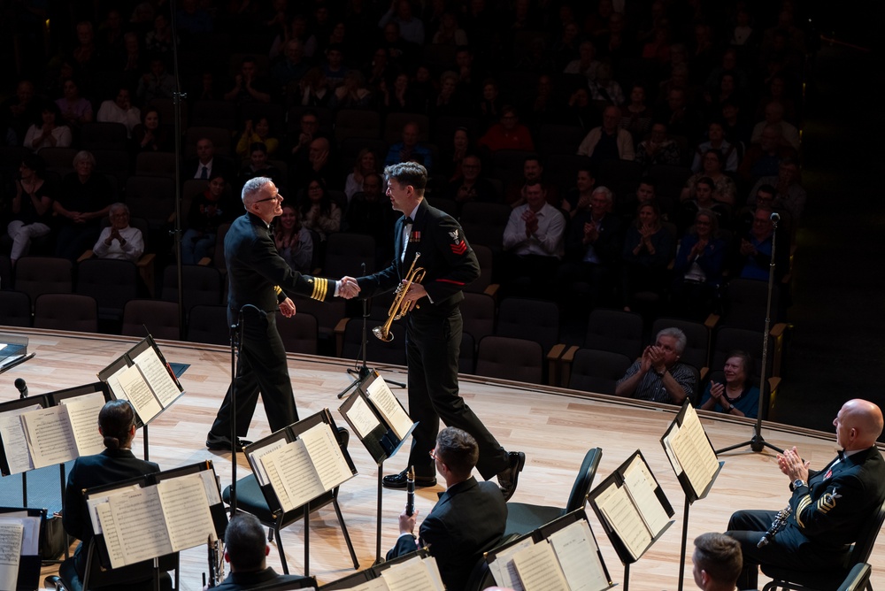 United States Navy Band performs at Arlington (TX) ISD Center for Visual and Performing Arts