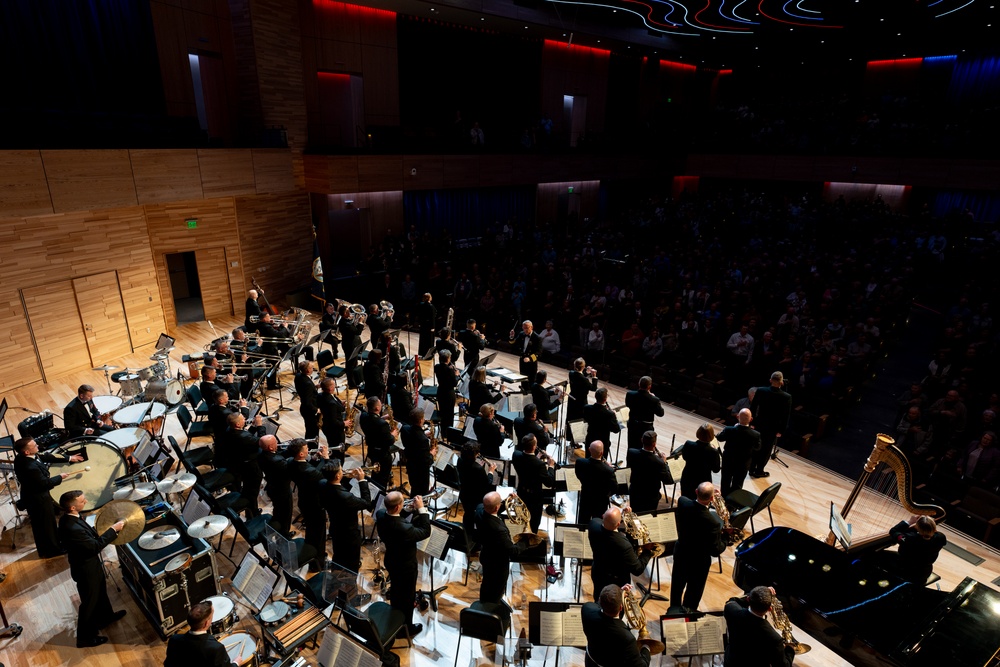 United States Navy Band performs at Arlington (TX) ISD Center for Visual and Performing Arts