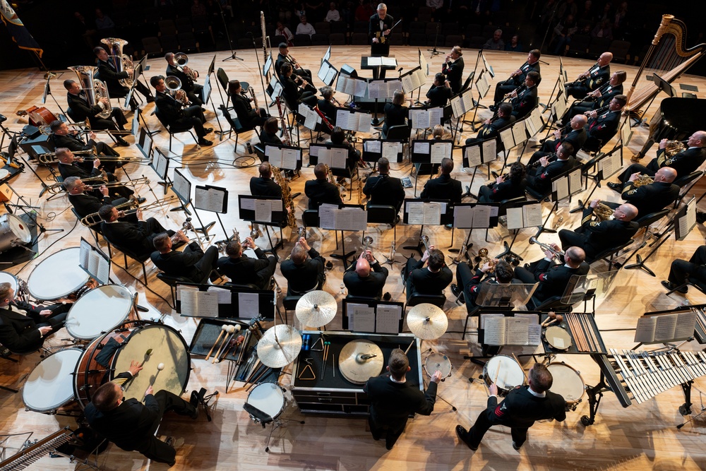 United States Navy Band performs at Arlington (TX) ISD Center for Visual and Performing Arts