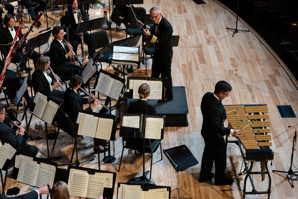 United States Navy Band performs at Arlington (TX) ISD Center for Visual and Performing Arts