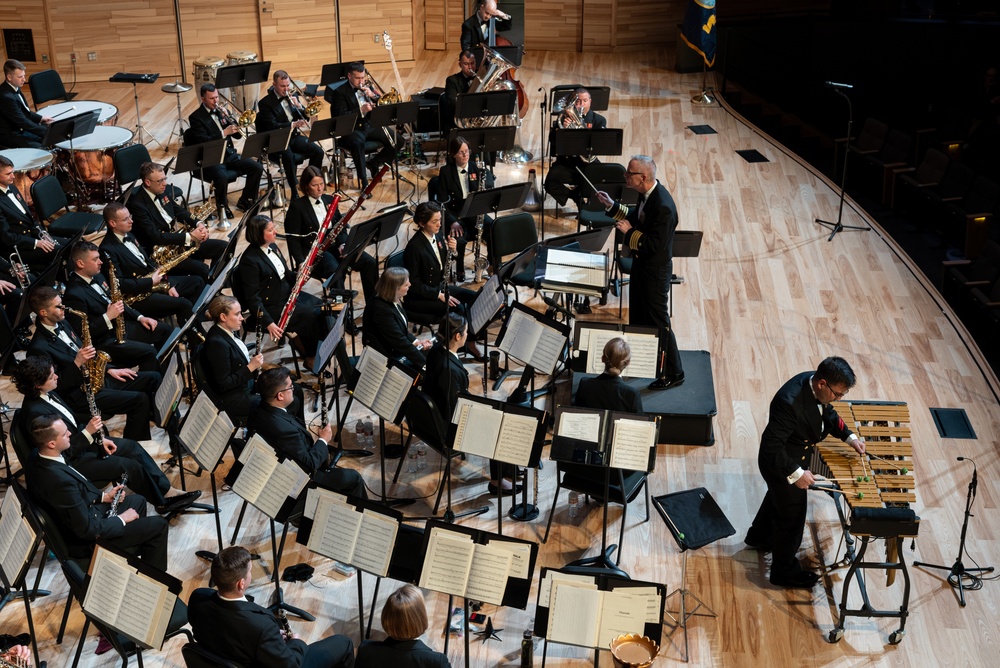 United States Navy Band performs at Arlington (TX) ISD Center for Visual and Performing Arts