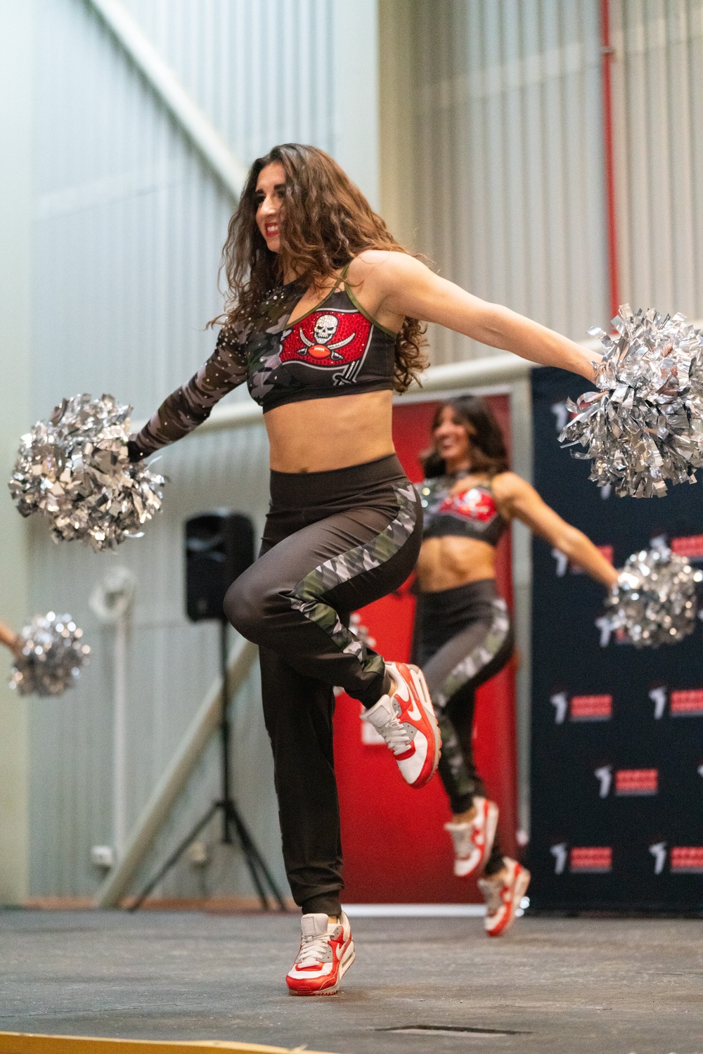 Tampa Bay Buccaneers Cheerleaders visit troops at Mihail Kogalniceanu Air Base