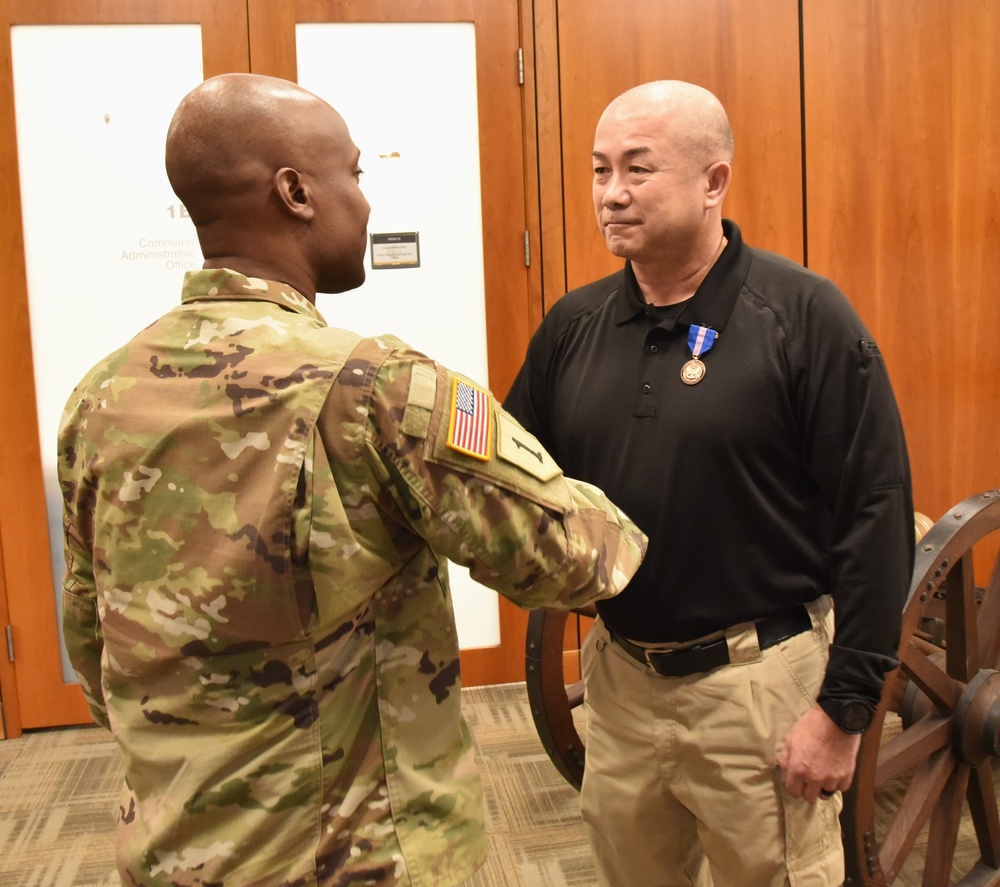 Richards Honored with Army Civilian Service Medal