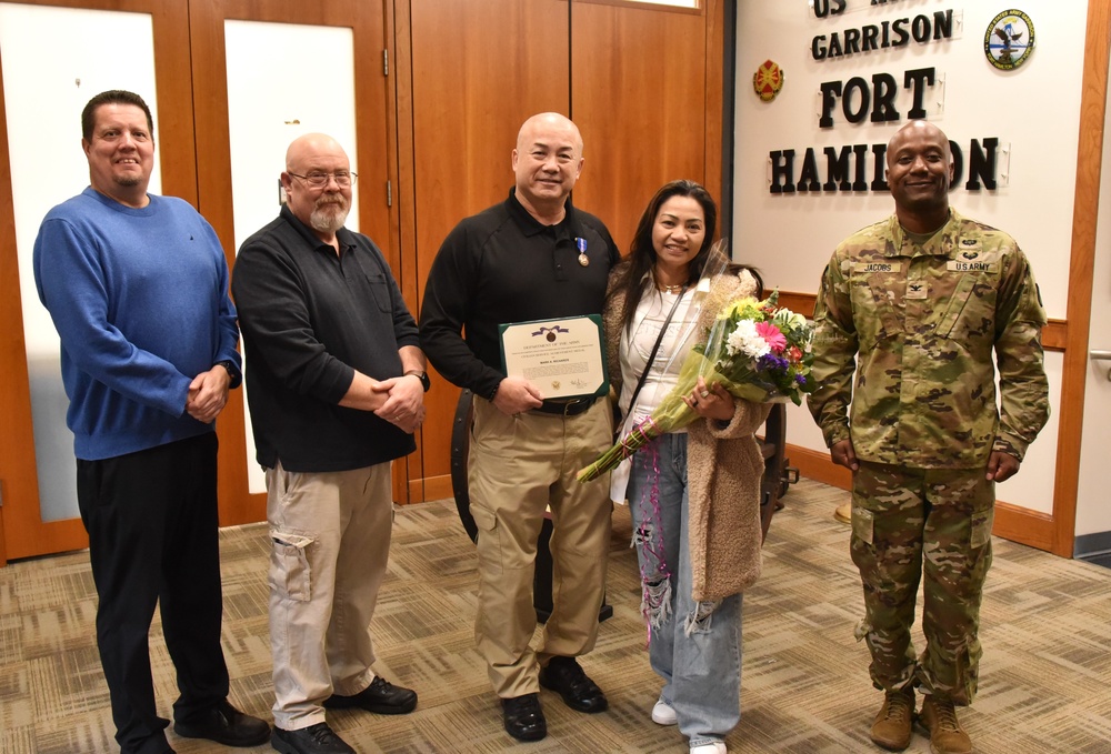 Richards Honored with Army Civilian Service Medal