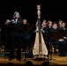 United States Navy Band performs for students at Caddo Parish Magnet High School in Shreveport, Louisiana