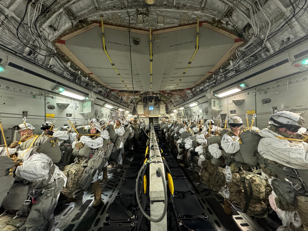 11th Airborne Division Jumps into Donnelly Training Area for JPMRC 24-02