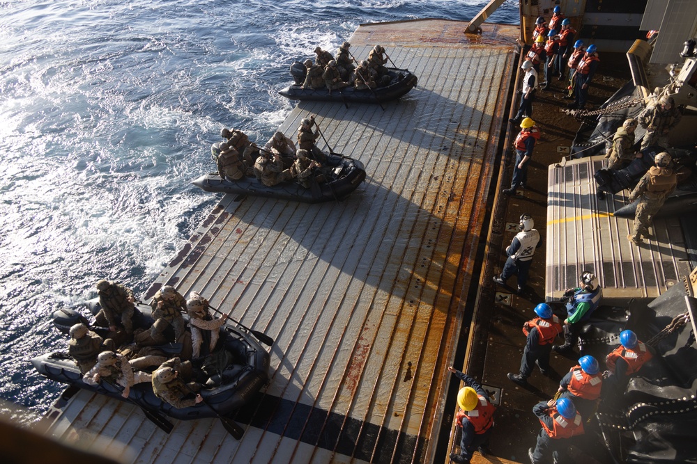 Well Deck, Boat Ops off USS Green Bay