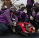 Marines, Sailors conduct flight deck firefighting training aboard USS America