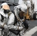 Marines, Sailors conduct flight deck firefighting training aboard USS America