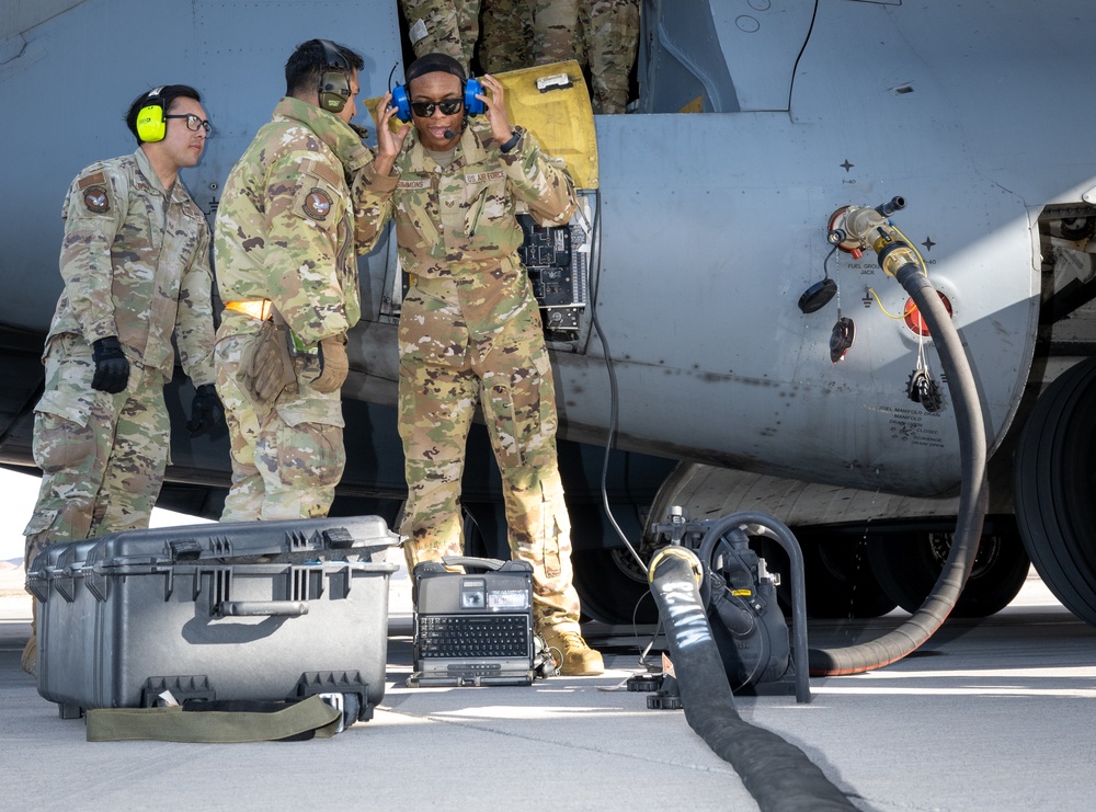 Bamboo Eagle 24-1 Airmen execute first-ever AMC-to-F-22 aircraft-to-aircraft refueling