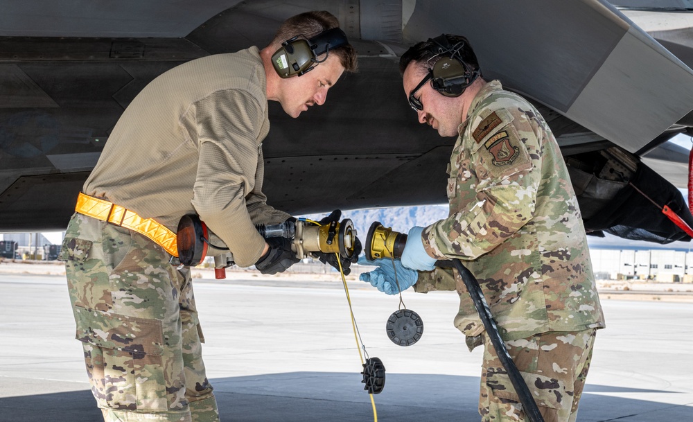 Bamboo Eagle 24-1 Airmen execute first-ever AMC-to-F-22 aircraft-to-aircraft refueling