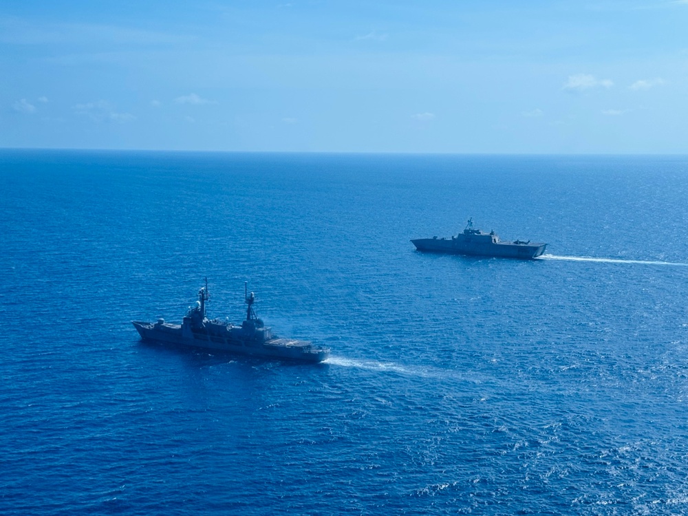 USS Gabrielle Giffords Sails South China Sea with BRP Gregorio del Pilar