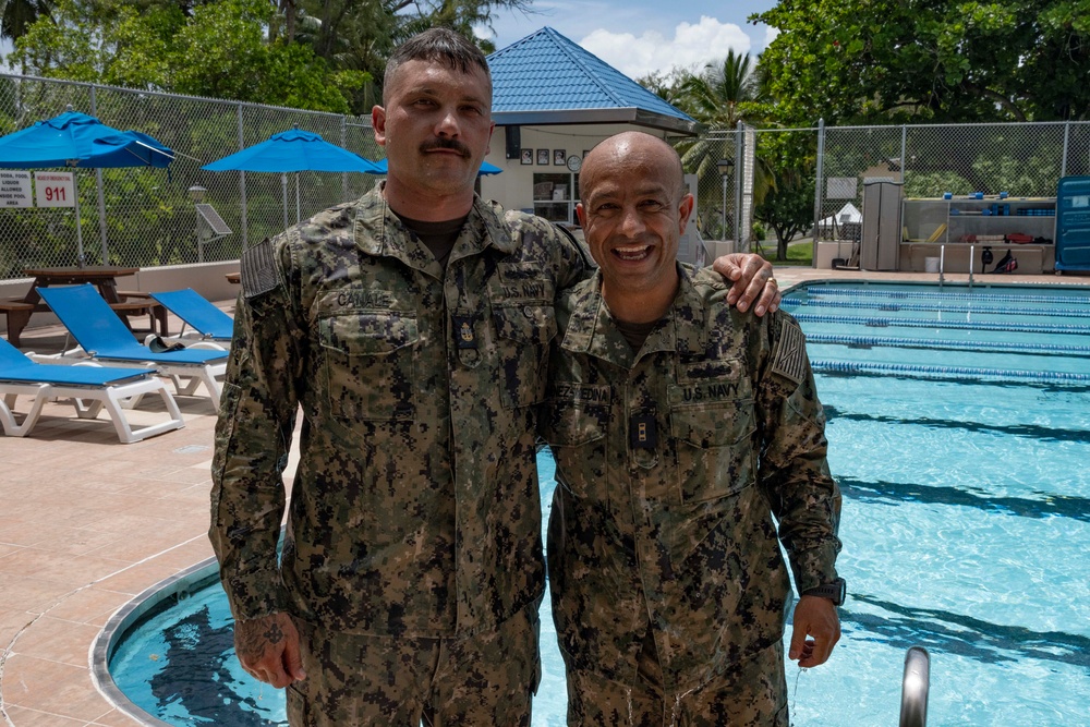 Small Craft Insignia Pinning Ceremony at U.S. Naval Support Facility Diego Garcia