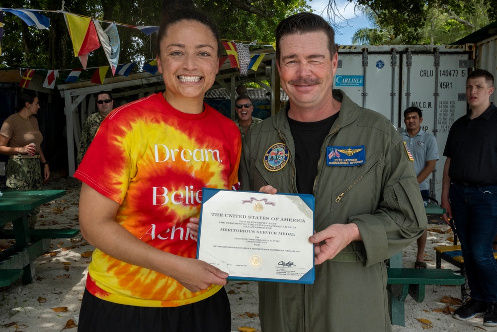 U.S. Naval Support Facility Diego Garcia bids Farewell to Former Executive Officer Lt. Cmdr. Angela Myers