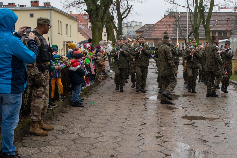 773rd throws a Mardi Gras Celebration on Camp K