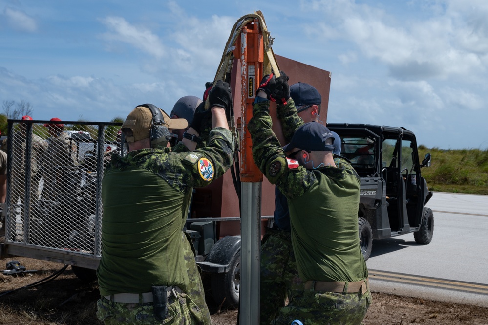 Cope North 24: U.S., RCAF engineers install AM-2 matting