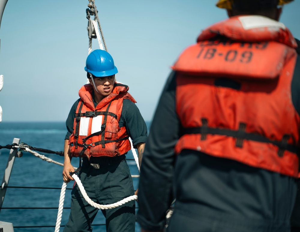 USS Delbert D. Black Operates in the Atlantic Ocean.