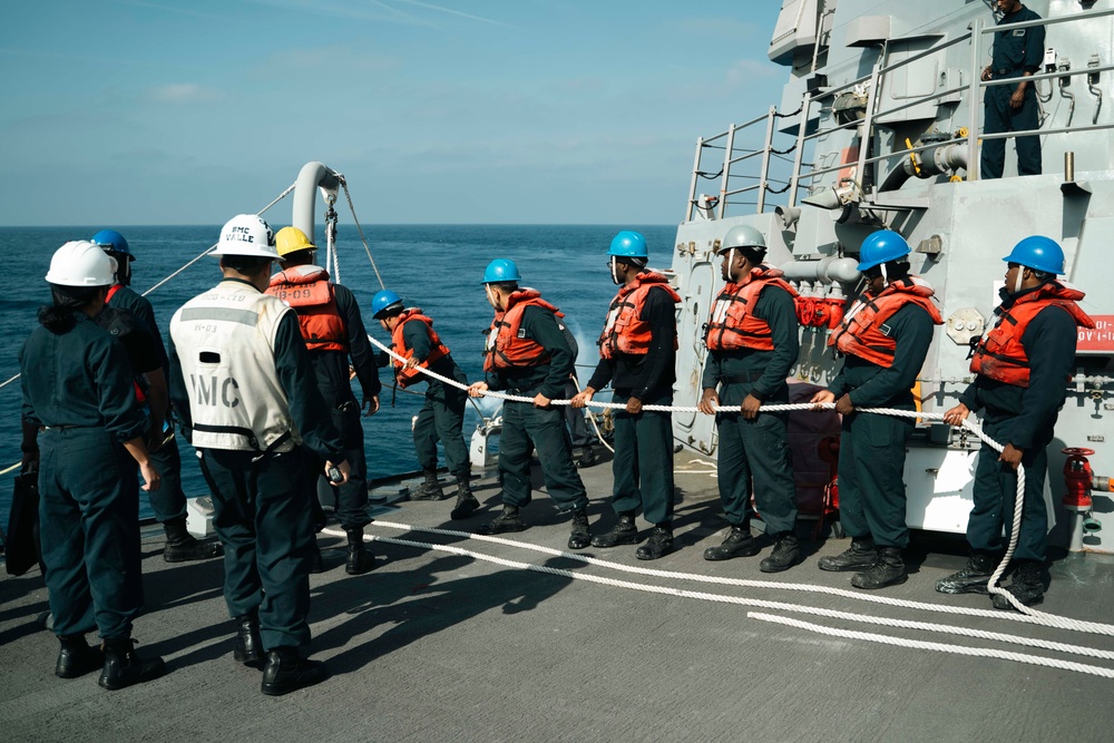 USS Delbert D. Black Operates in the Atlantic Ocean.