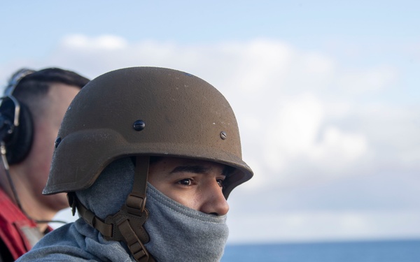 Abraham Lincoln conducts training exercise