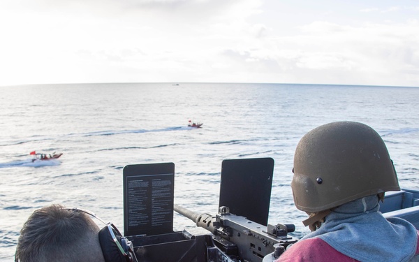 Abraham Lincoln conducts training exercise