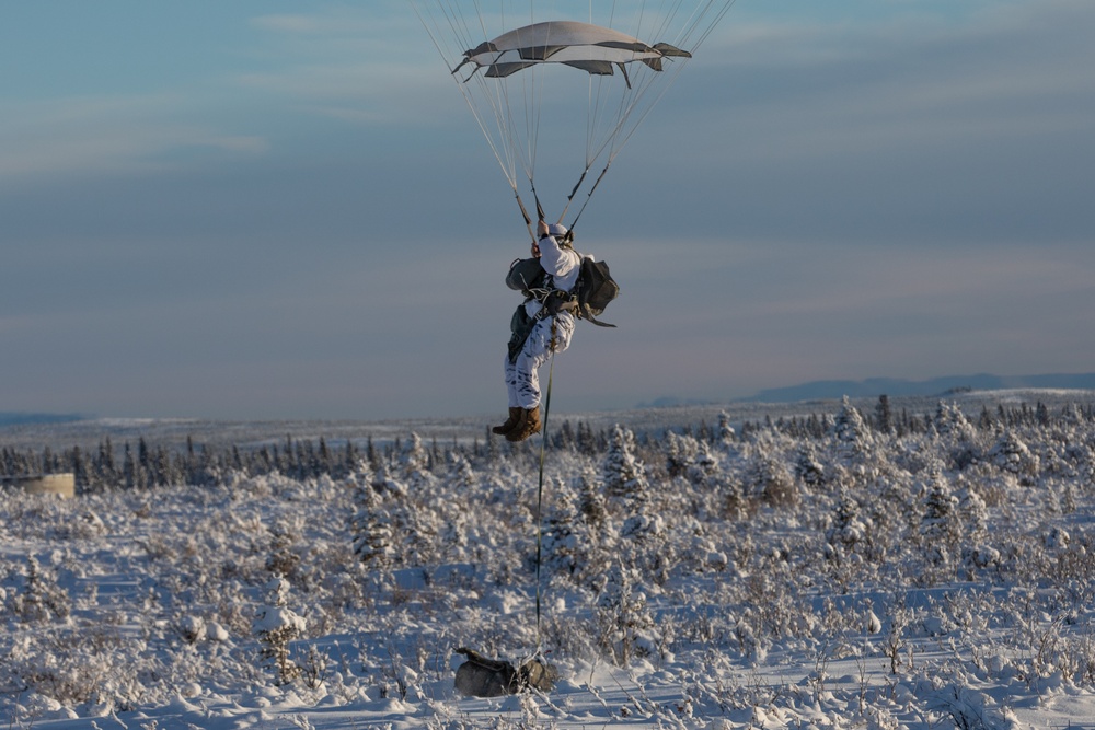 11th Airborne Division Jumps into Donnelly Training Area for JPMRC 24-02