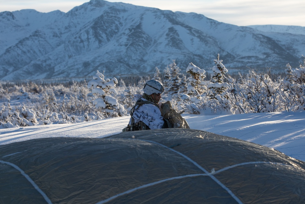 11th Airborne Division Jumps into Donnelly Training Area for JPMRC 24-02