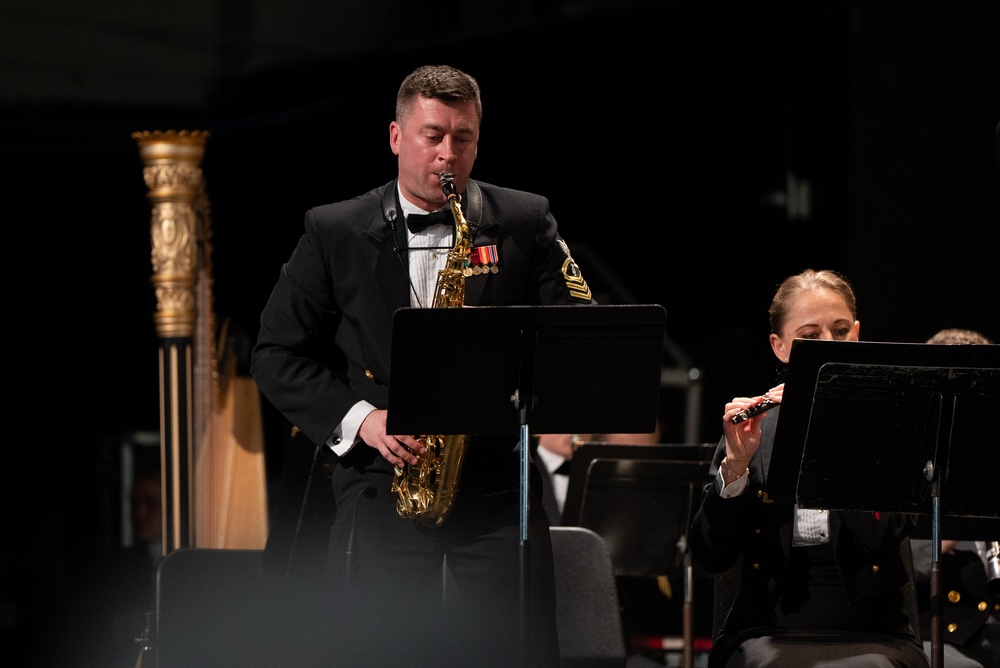 United States Navy Band performs at West Monroe High School