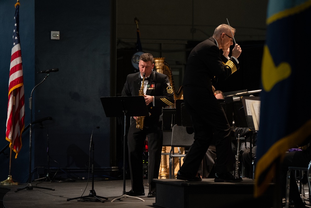 United States Navy Band performs at West Monroe High School