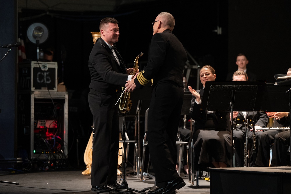 United States Navy Band performs at West Monroe High School