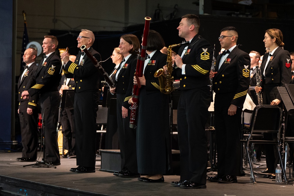 United States Navy Band performs at West Monroe High School