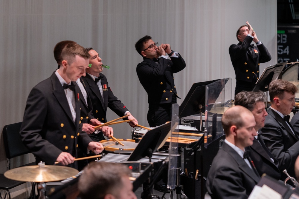 United States Navy Band performs at West Monroe High School