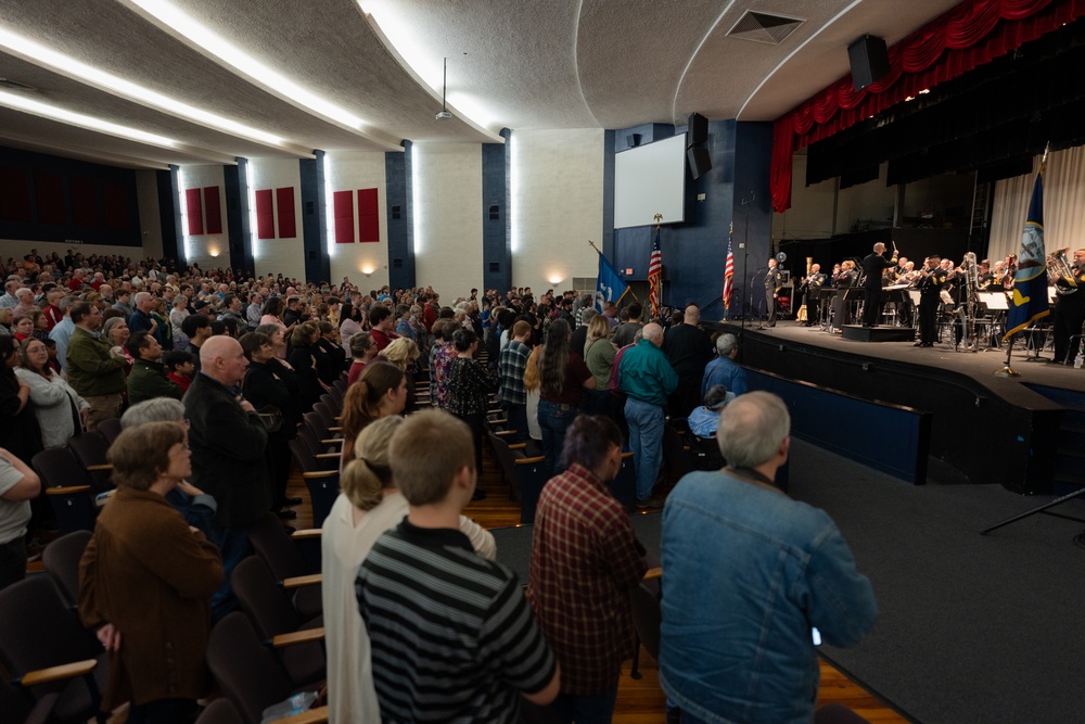 United States Navy Band performs at West Monroe High School