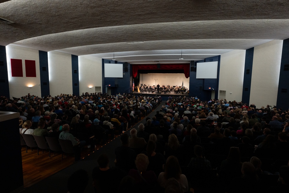 United States Navy Band performs at West Monroe High School