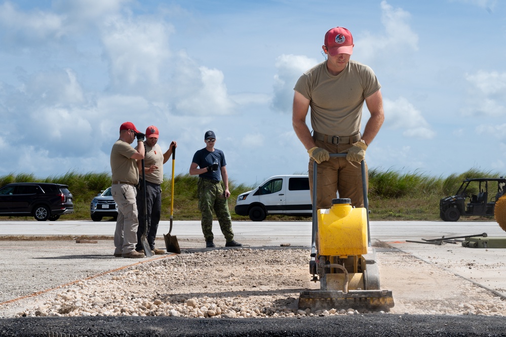 Cope North 24: U.S., RCAF engineers install AM-2 matting