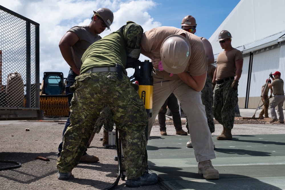 Cope North 24: U.S., RCAF engineers install AM-2 matting