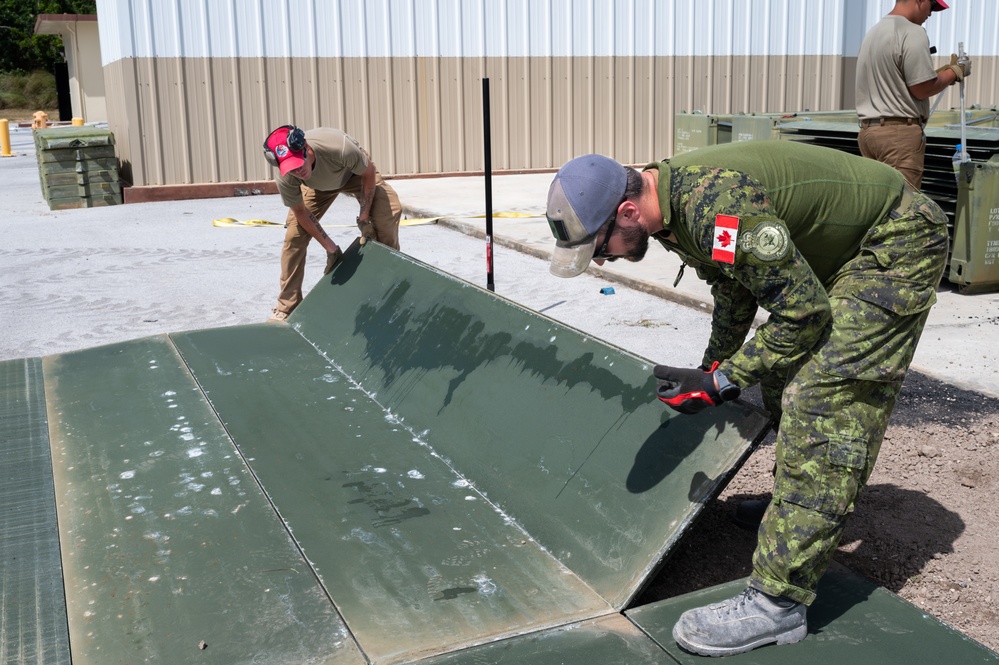 Cope North 24: U.S., RCAF engineers install AM-2 matting