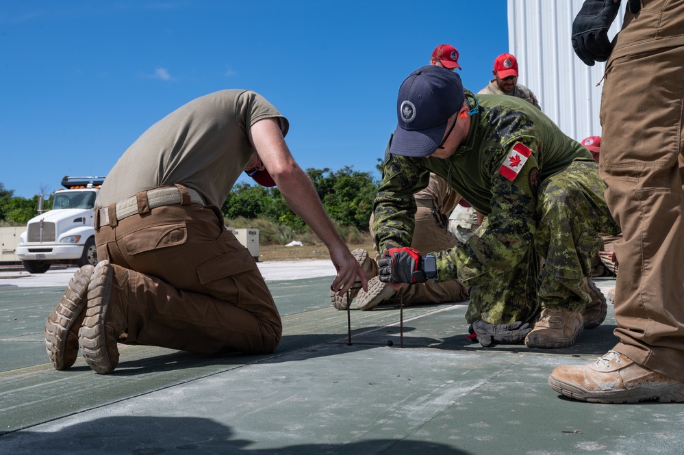 Cope North 24: U.S., RCAF engineers install AM-2 matting